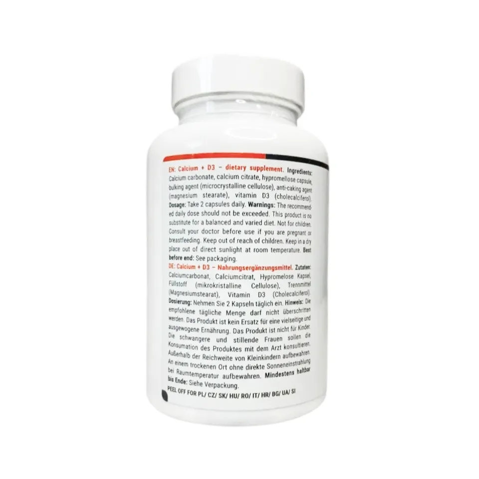 Кальцій вітамін Д3 GymBeam Calcium + D3, 120 табл - Зображення 3