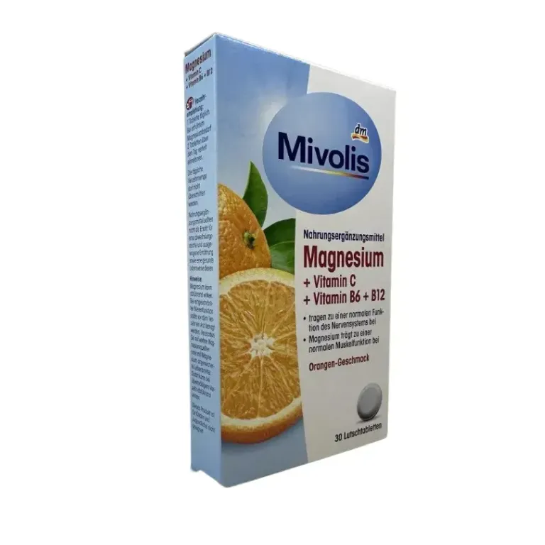 Magnesium Mivolis (Міволіс) + Vitamin C + Vitamin B6 + B12 вітамінний комплекс 30 шт - Зображення 4