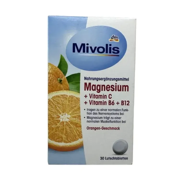 Magnesium Mivolis (Міволіс) + Vitamin C + Vitamin B6 + B12 вітамінний комплекс 30 шт - Зображення 3